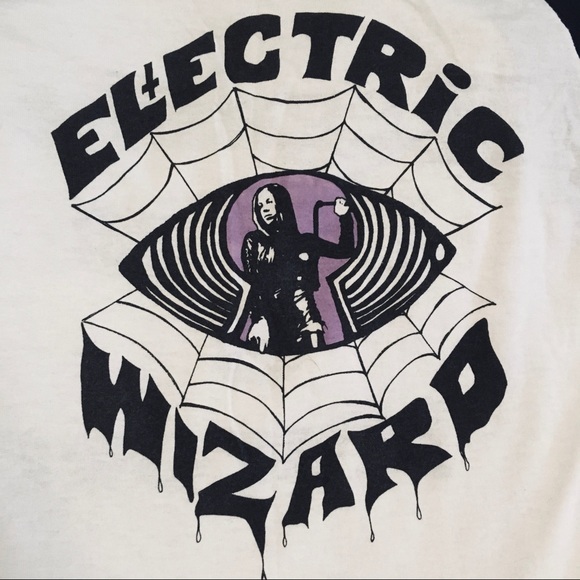 ELECTRIC WIZARD rare baseball tee LEAGALISE DRUGS - Picture 3 of 7